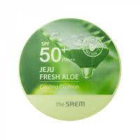Кушон охлаждающий солнцезащитный The Saem Jeju Fresh Aloe Cooling Cushion Natural Baige SPF 50+PA+++